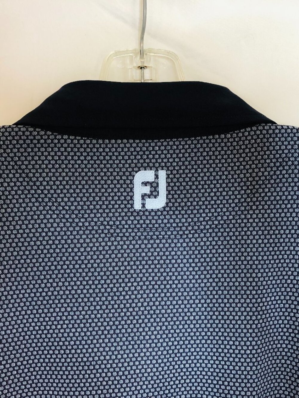 FootJoy Men's Size 2XL Blue Performance Geometric Golf Polo Shirt